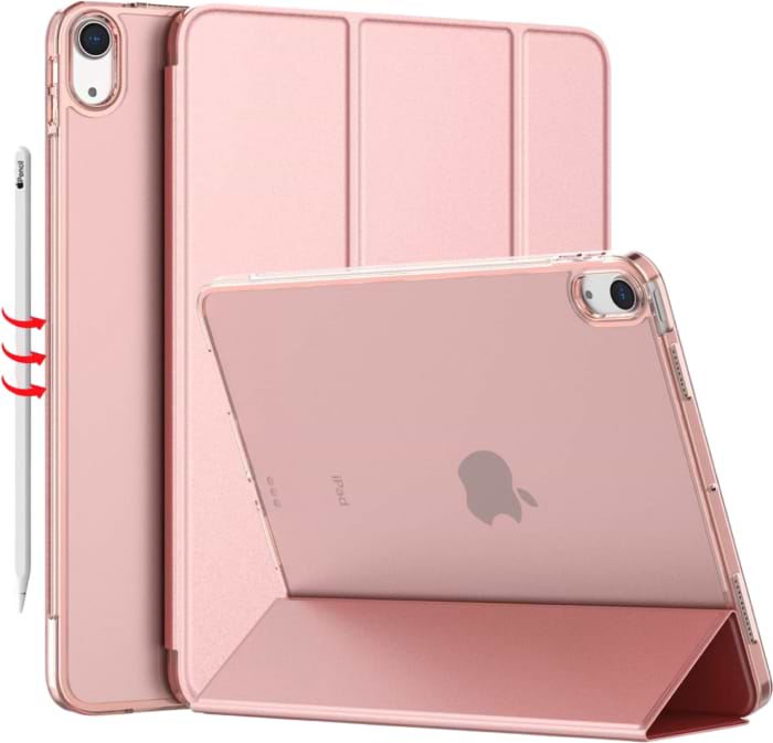 Чохол для планшета BeCover Tri Fold Hard for Apple iPad Air (4/5) 2020/2022 10.9'' Pink (709664) - Фото 1