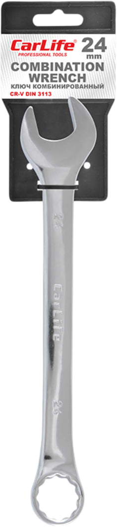 Фото - Ключ комбiнований CarLife CR-V 24 мм (WR4024)