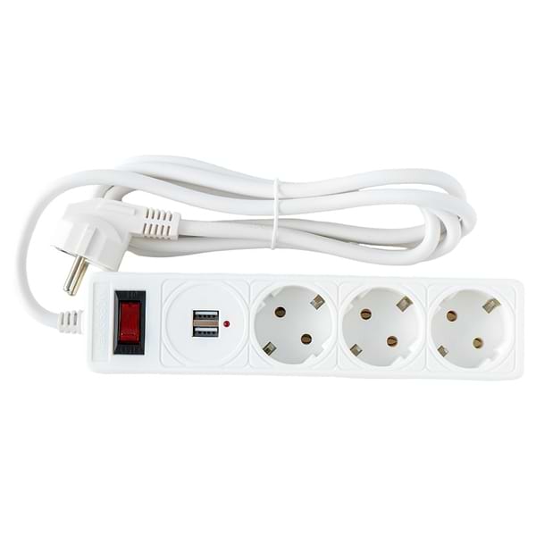 Фото - Мережевий фільтр Logan SFWU3-3 білий