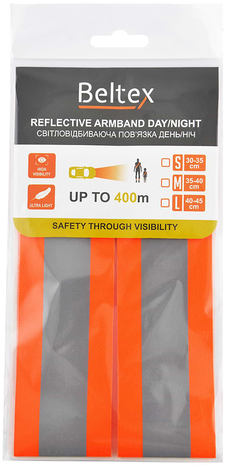 Фото - Світловідбивна стрічка Beltex XXS 20-25 см Orange (BX70700)