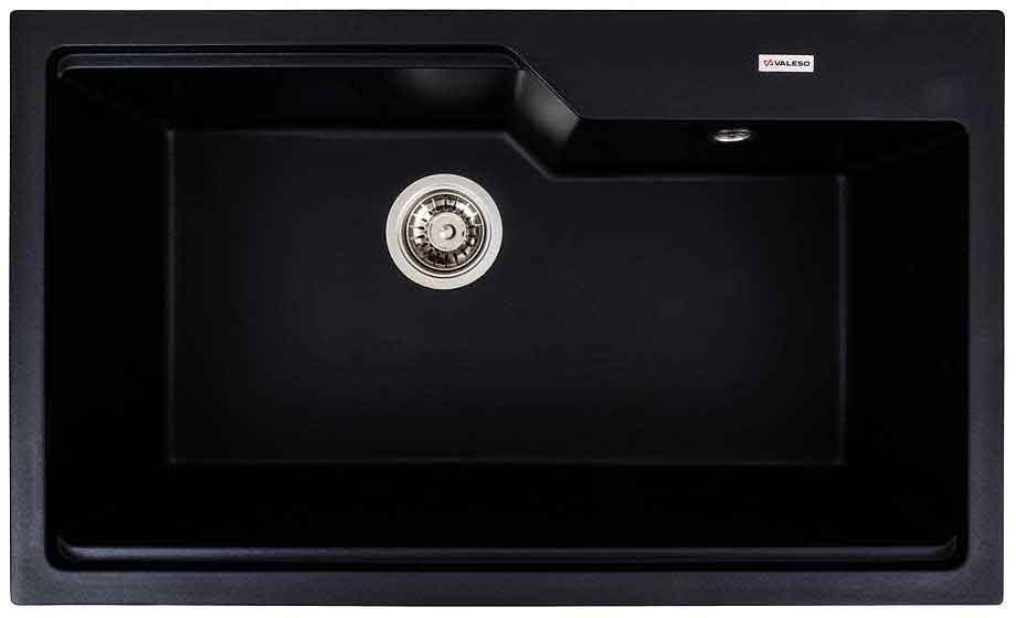 Мийка кухонна VALESO 7545 NIKA матова Чорна