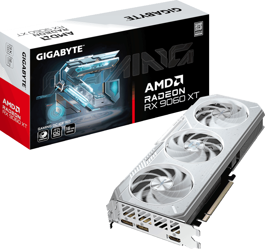 Відеокарта Gigabyte Radeon RX 9060 XT GAMING (GV-R906XGAMINGOCICE-16GD)