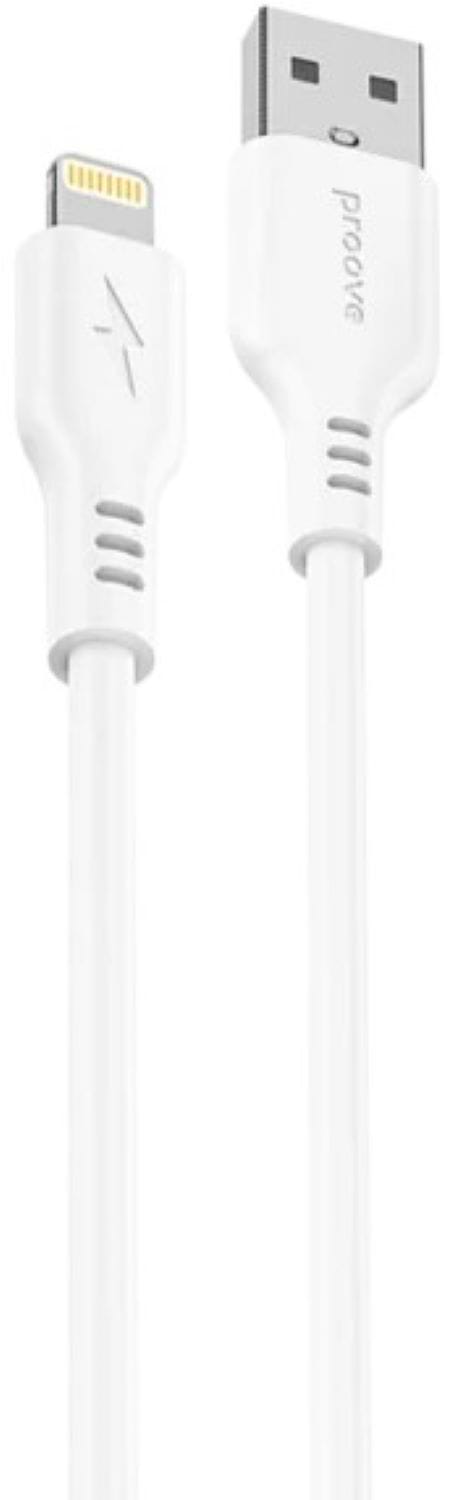Кабель синхронизации данных Proove Rebirth USB to Lightning 2.4A 1m White (CCRE12001102) - Фото 1