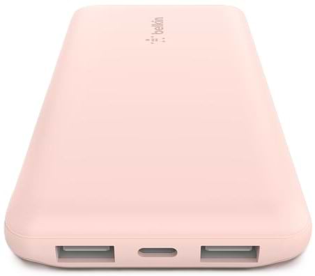 Фото - Батарея мобильная Belkin 10000mAh 15W Dual USB-A USB-C Rose Gold (BPB011BTRG)