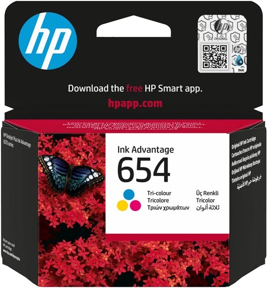 Картридж для струйных МФУ и принтеров HP No.654 DJ IA 2976/4376/6575 Tri-color (7FP38UE)
