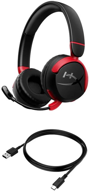 Фото - Гарнітура бездротова ігрова HyperX Cloud Mini mini-jack/BT (7G8F1AA)