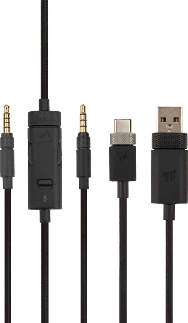 Фото - Гарнитура беспроводная игровая Corsair Virtuoso RGB Wireless XT Black (CA-9011188-EU)