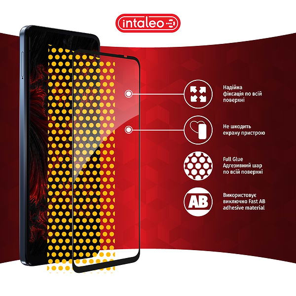 Фото - Захисне скло для смартфону Intaleo Full Glue for MOTO G24 Power Black (1283126591747)