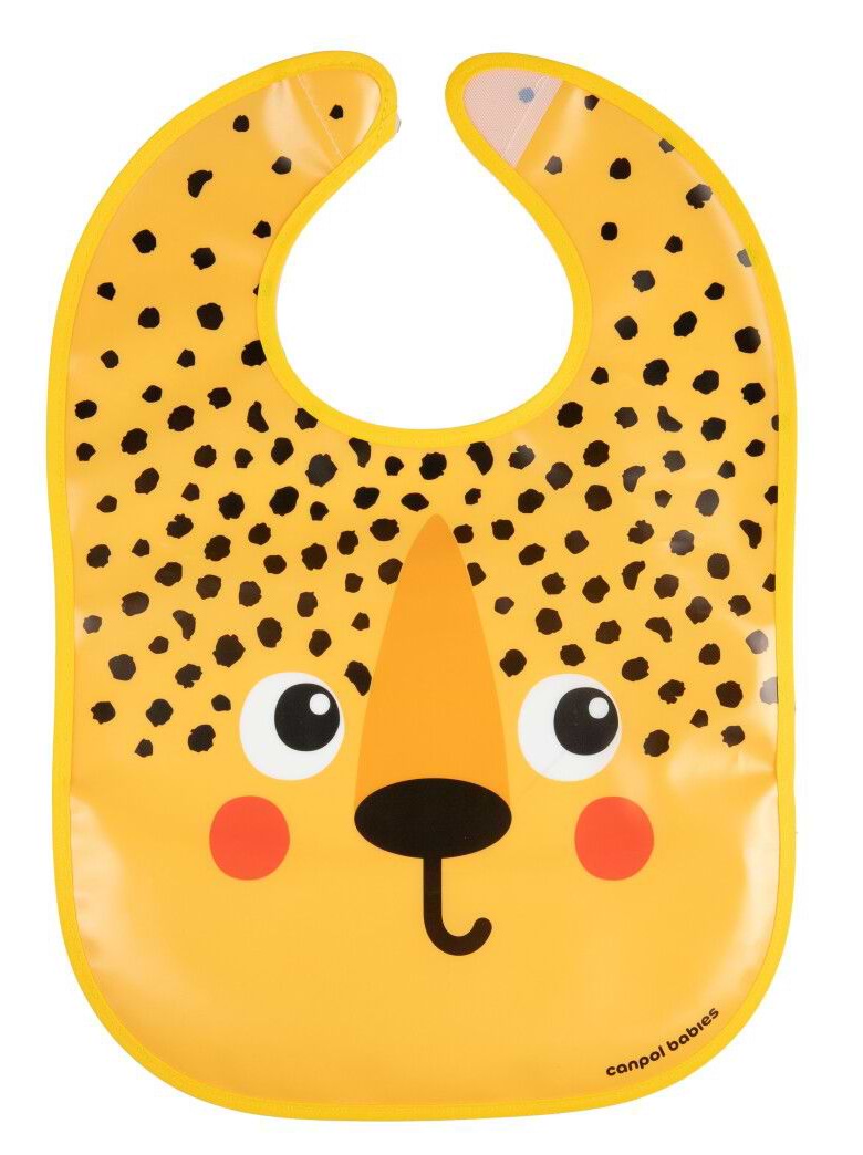Слюнявчик Canpol babies с карманом Hello Little гепард (9/232_ora2)