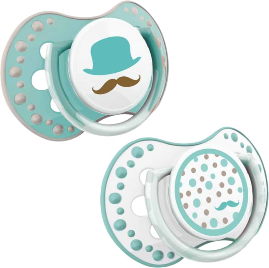 Динамічна пустушка Lovi 0-3 м-ців 2 шт. LOVI Retro baby (22/803boy) - Фото 1