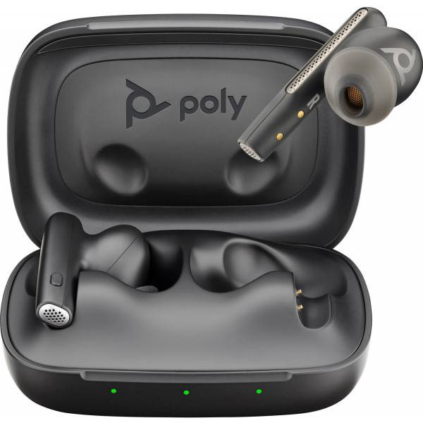Наушники вкладыши беспроводные TWS Poly Voyager Free 60 Earbuds + BT700A + BCHC Black (7Y8H3AA) - Фото 1