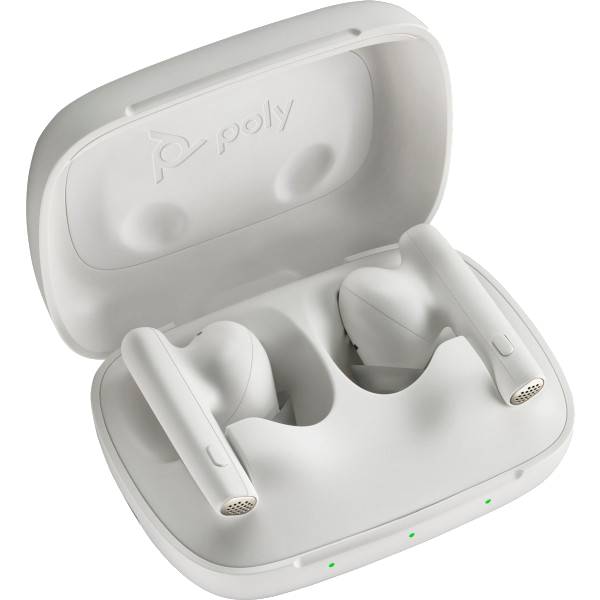 Наушники вкладыши беспроводные TWS Poly Voyager Free 60 Earbuds + BT700C + BCHC White (7Y8L4AA) - Фото 1