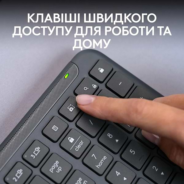 Фото - Клавиатура беспроводная Logitech Signature Slim Wireless Keyboard K950 Graphite (920-012465)