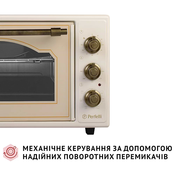 Фото - Печь электрическая Perfelli LAGGIO 37 IVORY RETRO