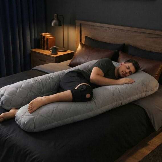 Подушка для майбутніх мам IDEIA П-подібна 140х75х20 см +нав. на блискавці (8-33724*002)