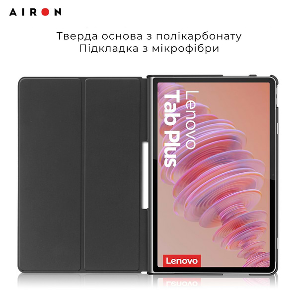 Фото - Чехол для планшета AIRON Premium for Lenovo Tab Plus 2024 11.5 с защитной пленкой и салфеткой Black (4822356758485)