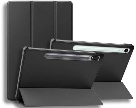 Чехол для планшета AIRON Premium для Samsung Galaxy Tab S9/S9 FE 10.9'' 2023 с защитной пленкой и салфеткой Black (4822352781110)