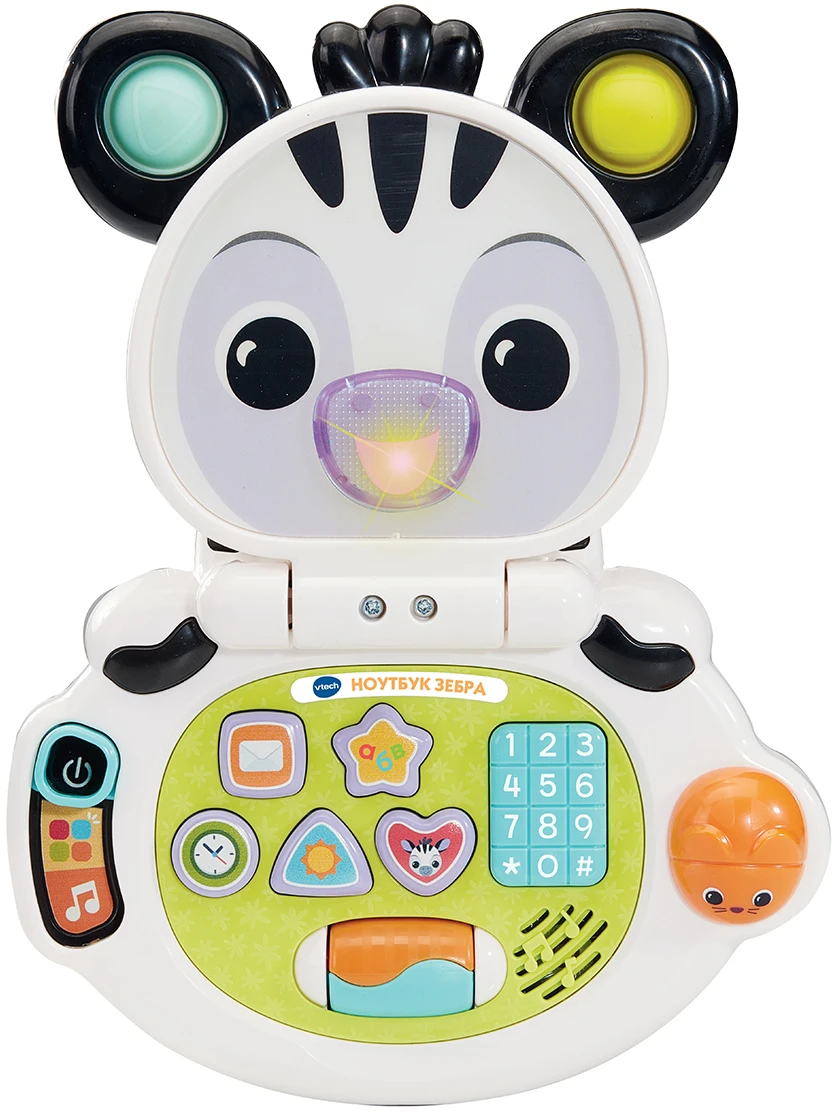Интерактивная игрушка VTech НОУТБУК ЗЕБРА (украинский) (80-564717)