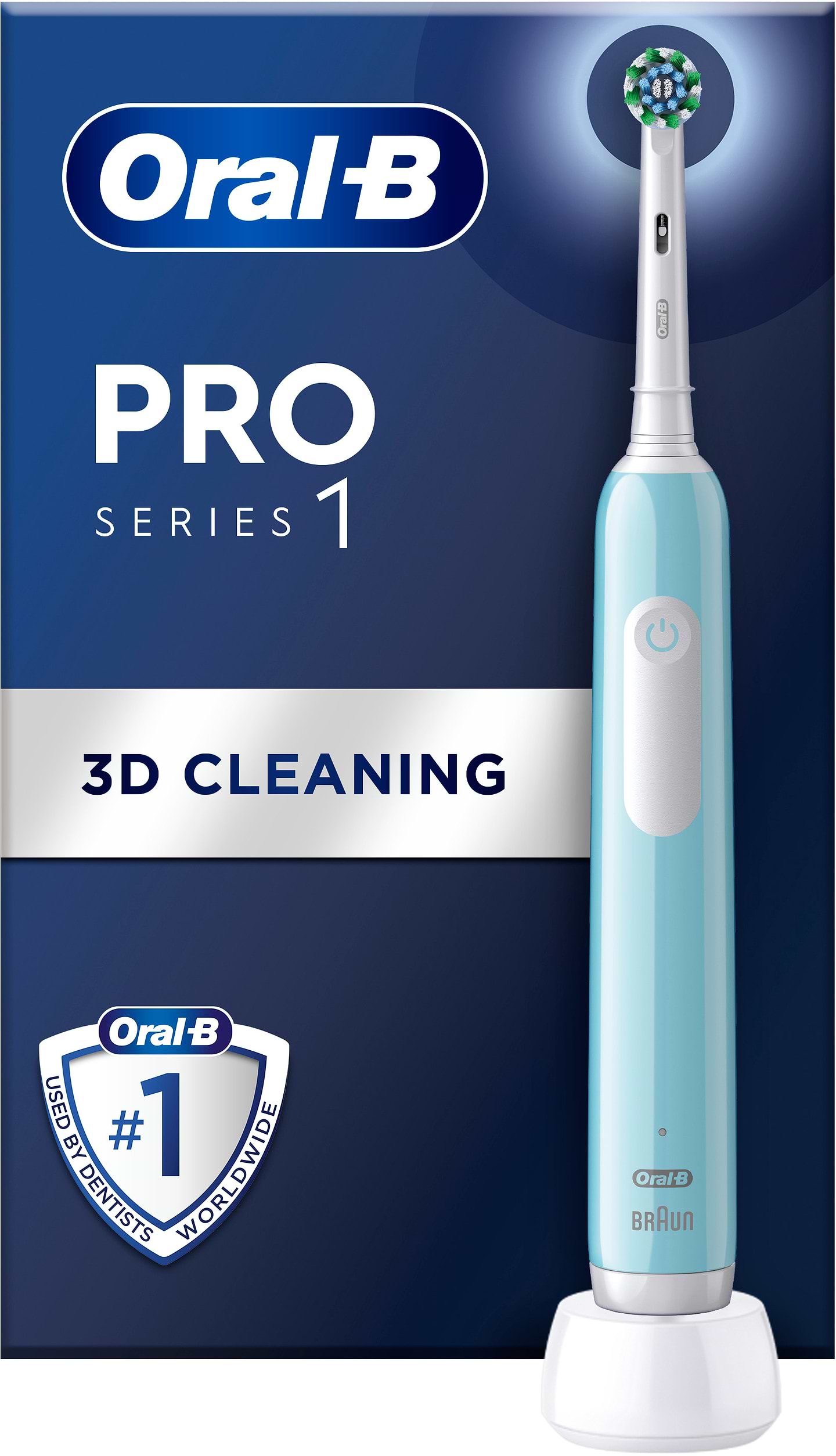 Зубная щетка электрическая Oral-B Braun Pro1 D305.513.3 Caribbean Blue - Фото 1