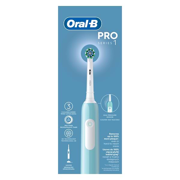 Фото - Зубная щетка электрическая Oral-B Braun Pro1 D305.513.3 Caribbean Blue