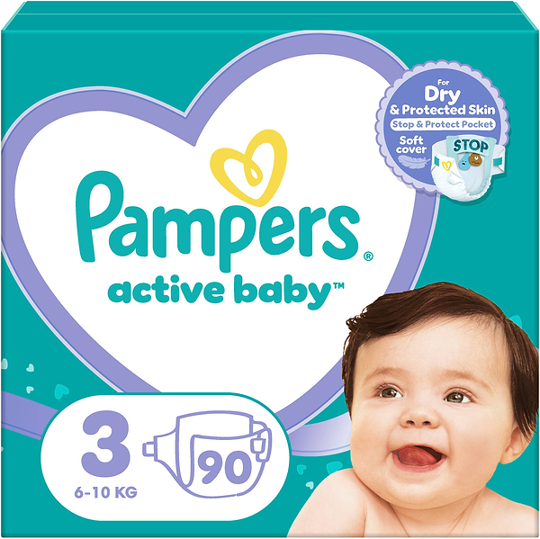 Фото - Одноразовые подгузники Pampers Active Baby Размер 3 (6-10 кг), 90 шт. (80845031)