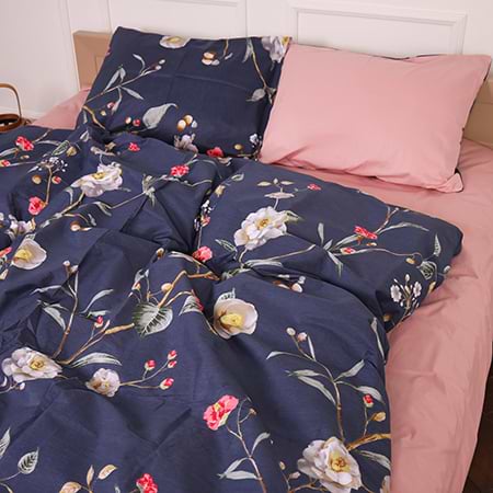 Комплект постільної білизни MirSon Сатин 22-1356 Of wind flowers 175х210 см (2200007107094)