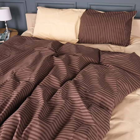 Комплект постельного белья MirSon Бязь 17-0767 Elegant Stripes 175х210 см (2200011018379)