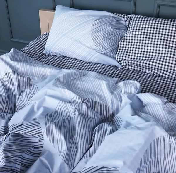 Фото - Комплект постельного белья MirSon Бязь 17-0748 Circles in Checks 175х210 см (2200010847468)