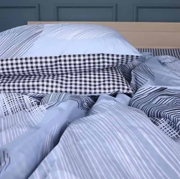 Фото - Комплект постельного белья MirSon Бязь 17-0748 Circles in Checks 175х210 см (2200010847468)