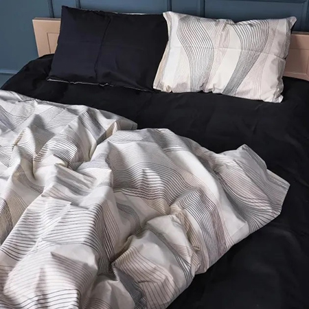 Комплект постельного белья MirSon Бязь 17-0733 Luxury Gold Waves 175х210 см (2200010824827)