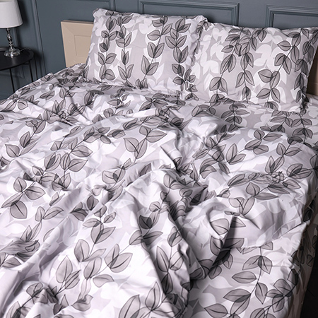 Комплект постельного белья MirSon Бязь 17-0695 Silver Foliage 175х210 см (2200010452648)