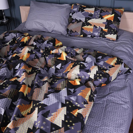 Комплект постільної білизни MirSon Бязь 17-0680 Holiday Harmony 175х210 см (2200010219517)