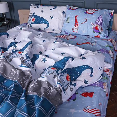 Комплект постільної білизни MirSon Бязь 17-0679 Winter Wishes 175х210 см (2200010218473)