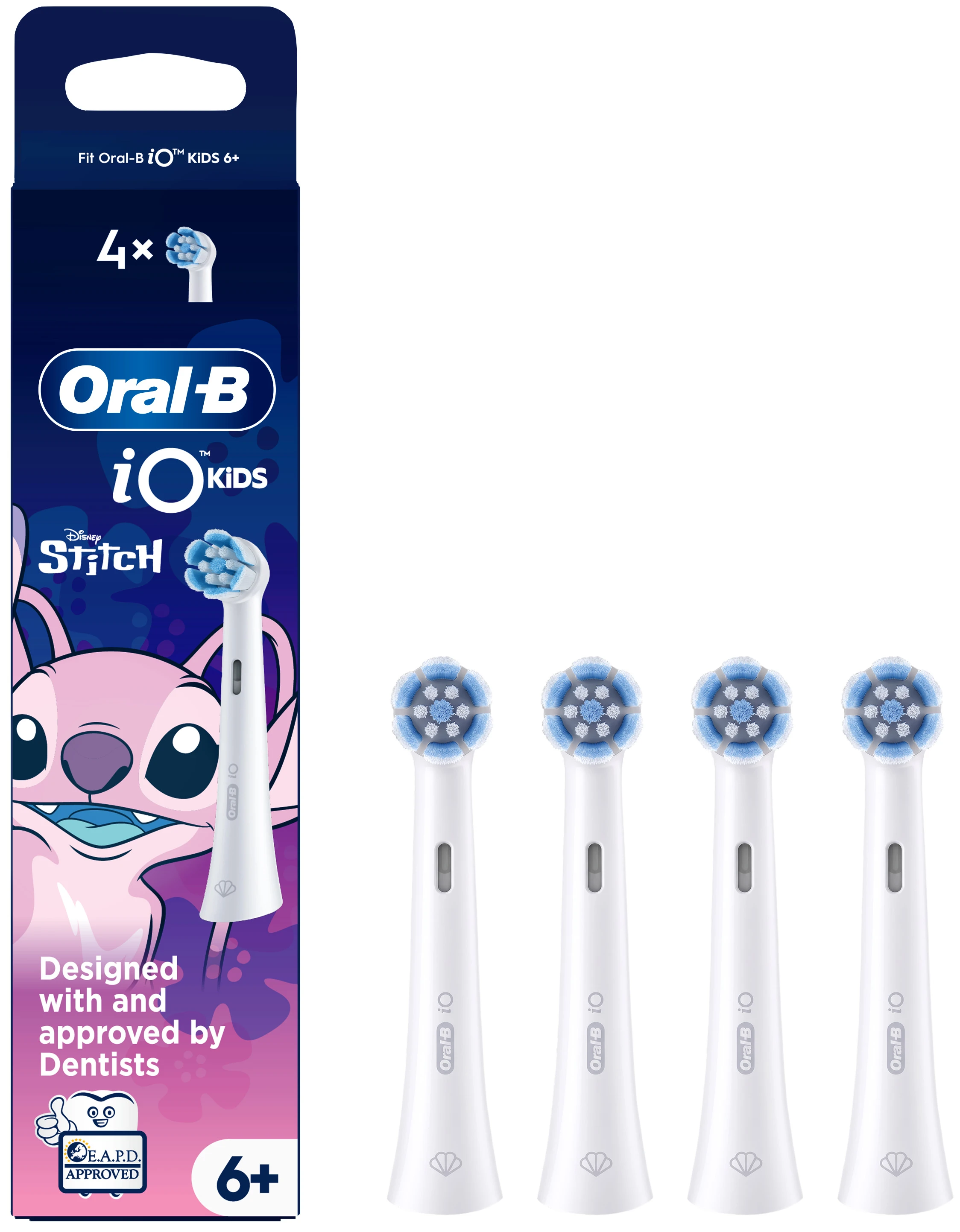 Насадка для зубной щетки Oral-B iO 2 Kids "Disney Angel Стич" 4 шт.