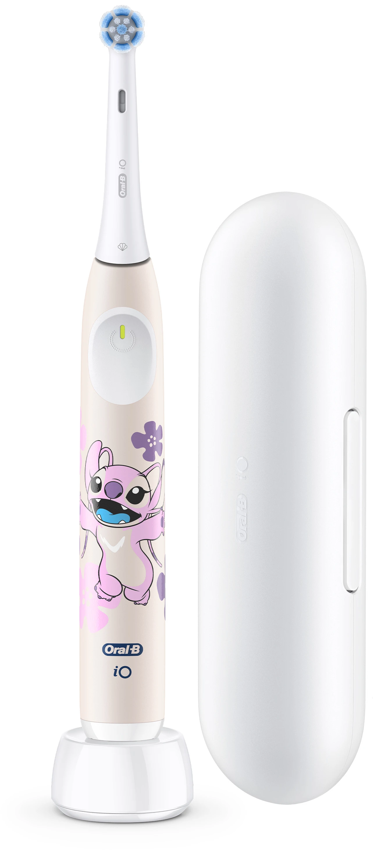Зубна щітка електрична Oral-B iO 2 Kids «Disney Angel Стіч» Світло-рожева + Дорожній чохол
