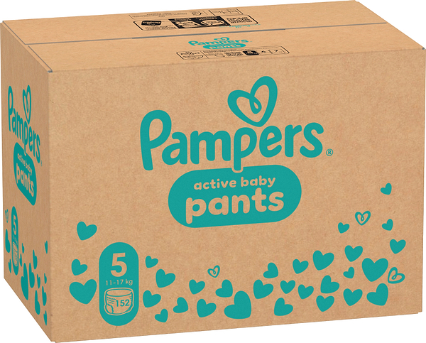 Фото - Одноразові підгузки-трусики Pampers Active Baby Розмір 5 (11-17 кг), 152 шт. (80751226)