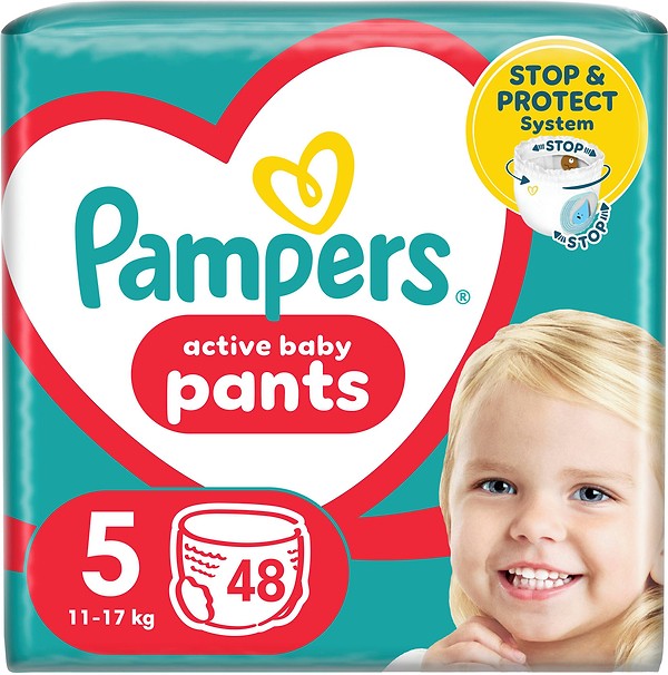 Фото - Одноразовые подгузники-трусики Pampers Active Baby Pants Размер 5 (11-17 кг) 48 шт. (80815114)