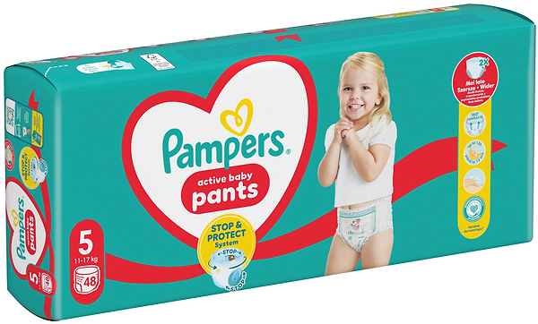Фото - Одноразовые подгузники-трусики Pampers Active Baby Pants Размер 5 (11-17 кг) 48 шт. (80815114)