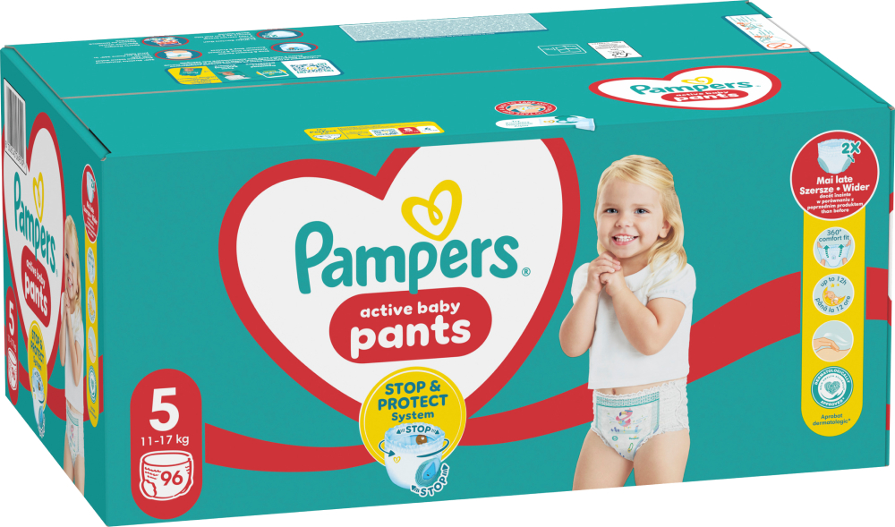 Одноразові підгузки-трусики Pampers Active Baby Розмір 5 (11-17 кг), 96 шт. (80751230) - Фото 1