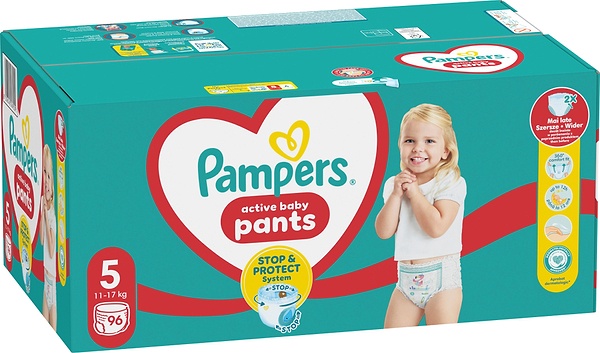 Фото - Одноразові підгузки-трусики Pampers Active Baby Розмір 5 (11-17 кг), 96 шт. (80751230)