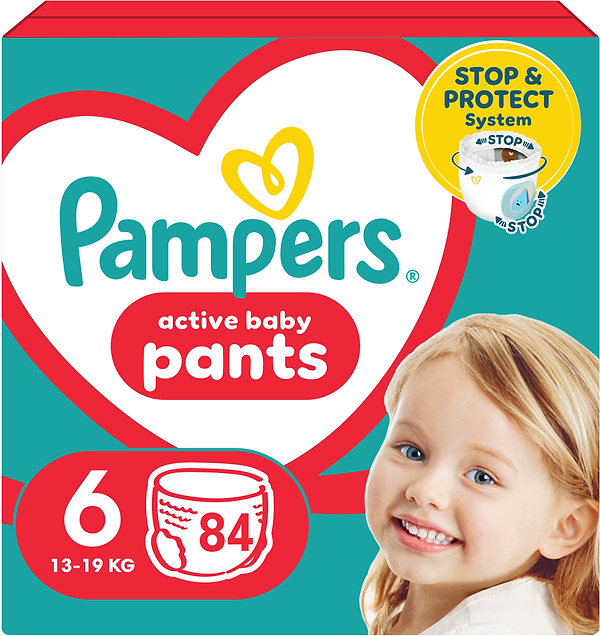 Фото - Одноразовые подгузники-трусики Pampers Active Baby Размер 6 (13-19 кг), 84 шт. (80751229)