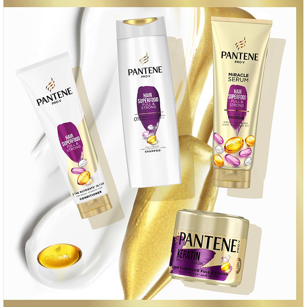 Фото - Бальзам для волосся Pantene Живильний коктейль Об'ємне та міцне 275мл
