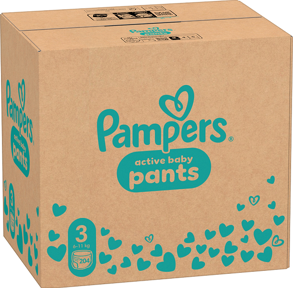 Фото - Одноразовые подгузники-трусики Pampers Active Baby Размер 3 (6-11 кг), 204 шт. (80751224)