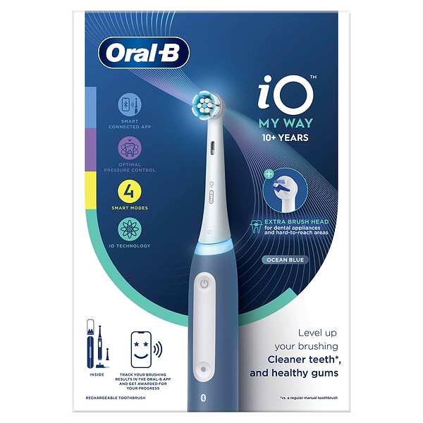 Фото - Зубная щетка электрическая Oral-B Braun iO My Way Series 4 (10+ лет) iOG4K.2N6.1DK типа 3794 Ocean Blue + чохол