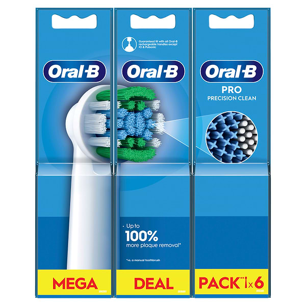 Фото - Насадка для зубної щітки Oral-B Braun Precision Clean EB20RX 6 шт
