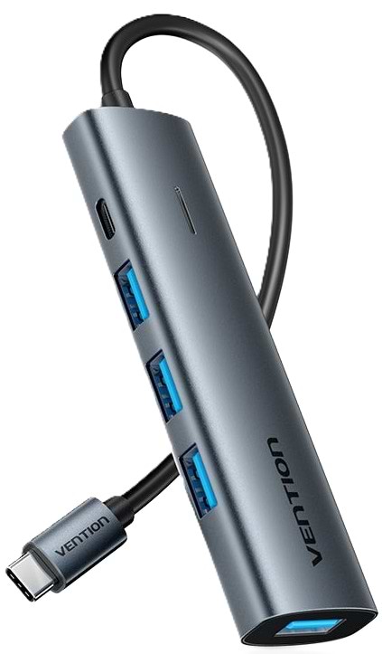 Фото - Хаб USB Vention USB 3.0 Type-C 4xUSB 3.0/1xUSB-C (TGZHB)