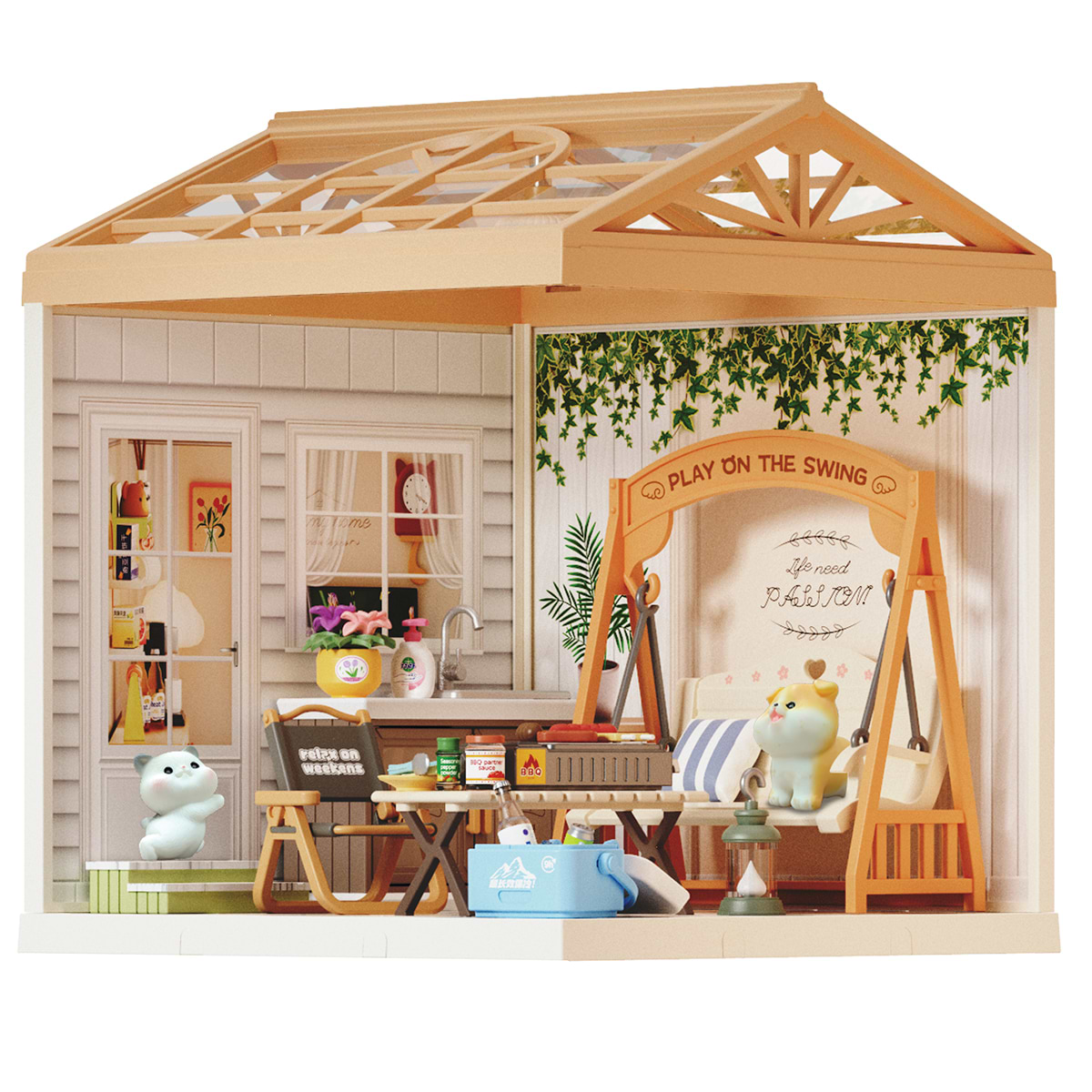 Пластиковий конструктор Mini House серії Інтер'єр – ПАТІО (світло) (8010)