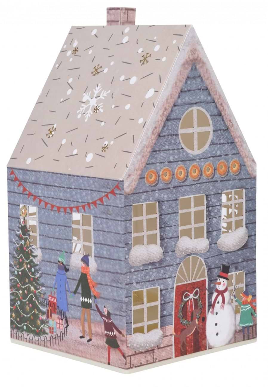 Декор New Year YES! Fun Будиночок-світильник 21 см сірий LED (801216)