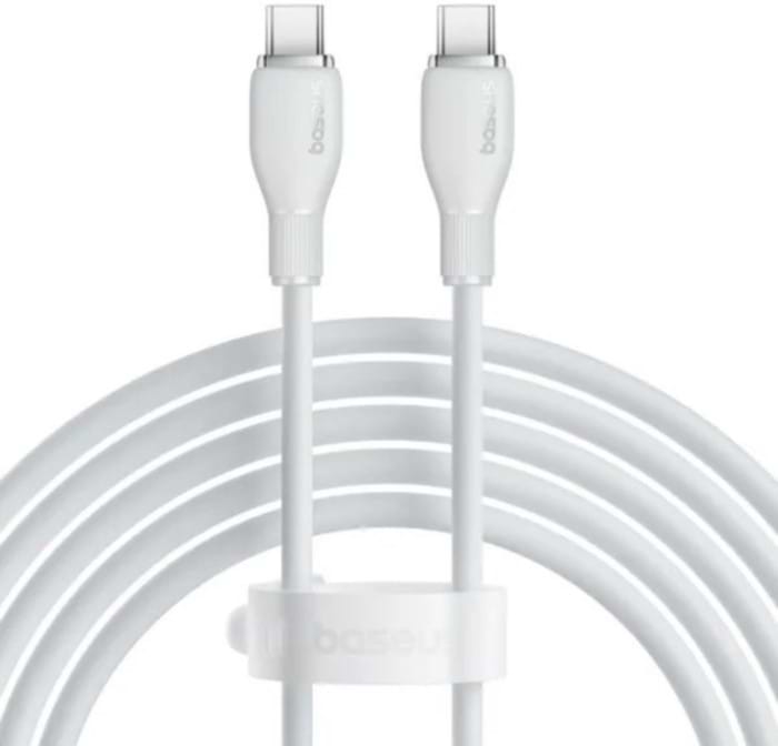 Кабель синхронізації даних Baseus Type-C/Type-C 100W 2m White (P10355702221-01)