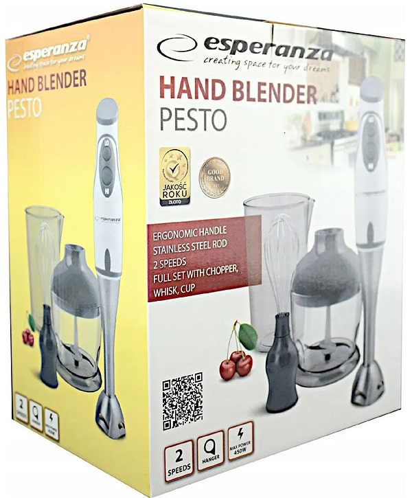 Фото - Блендер заглибний Esperanza EKM003E Pesto Grey